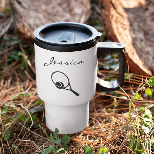 高級女子テニスパーソナライズされた選手 トラベルマグ