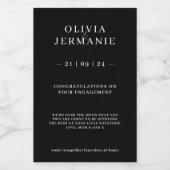 高級婚約キャンドルシールの贈り物カップル用 フードラベル (シングルラベル)