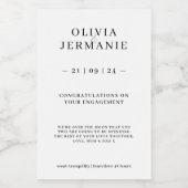 高級婚約キャンドルシールの贈り物カップル用 フードラベル (シングルラベル)