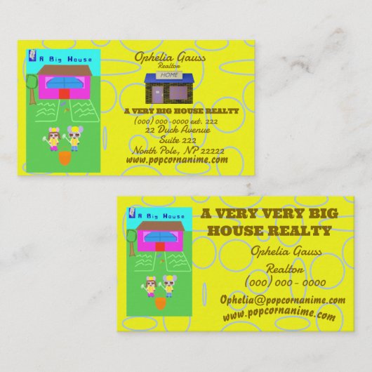 高級実在エステートフォトロゴカスタム名刺 名刺 (正面/裏面)