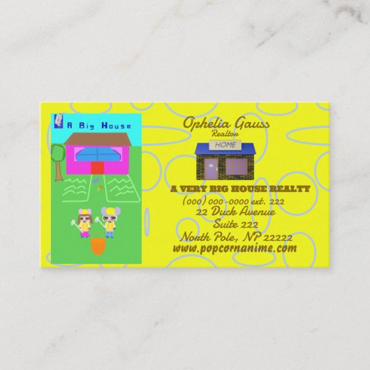 高級実在エステートフォトロゴカスタム名刺 名刺 (正面)