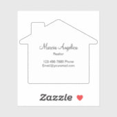 高級実在不動産ステッカーラベルハウスの形状 シール (シート)