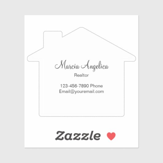 高級実在不動産ステッカーラベルハウスの形状 シール (シート)