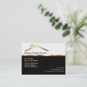 高級実在不動産ブローカーの名刺 名刺 (スタンド正面)