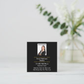 高級実在不動産代理店高級名刺 スクエア名刺 (スタンド正面)