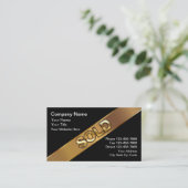 高級実在不動産名刺 名刺 (スタンド正面)