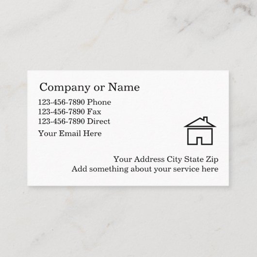 高級実在不動産名刺 名刺 (裏面)