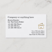 高級実在不動産名刺 名刺 (裏面)