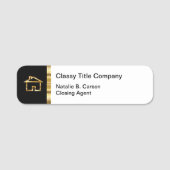 高級実在不動産権会社 名札 (正面)