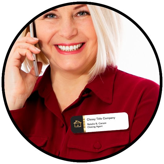 高級実在不動産権会社 名札