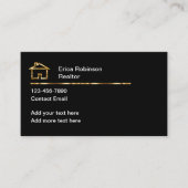 高級実在不動産販売代理店の名刺 名刺 (正面)