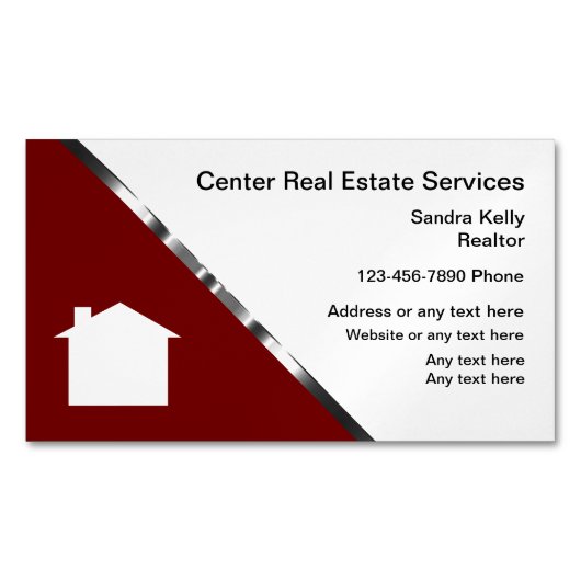 高級実在財務員 マグネット名刺 (正面)