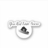 高級実在財産を切り抜く シール (正面)