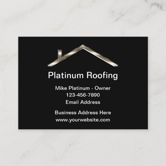高級屋根建築名刺 名刺 (正面)