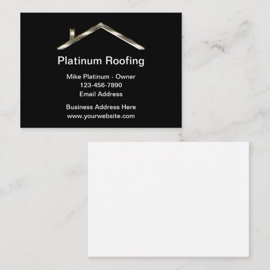 高級屋根建築名刺 名刺 (正面/裏面)