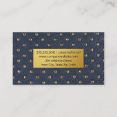 高級布材 名刺 (裏面)