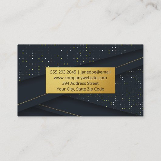 高級布材 名刺 (裏面)