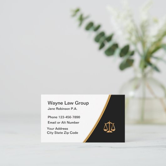 高級弁護士法事務用名刺 名刺 (スタンド正面)