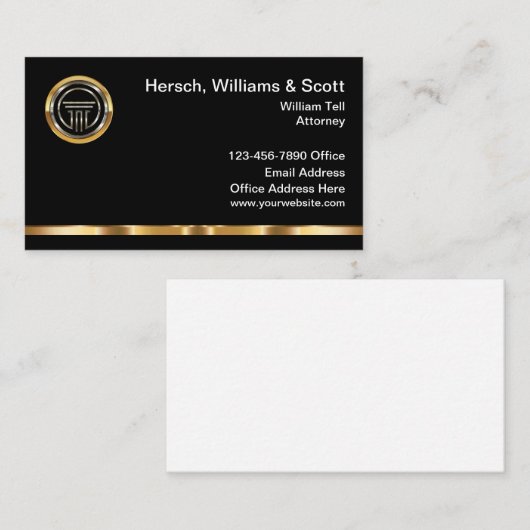 高級弁護士法団体リーガルチーム 名刺 (正面/裏面)