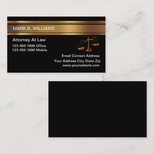 高級弁護士法律事務所名刺 名刺 (正面/裏面)