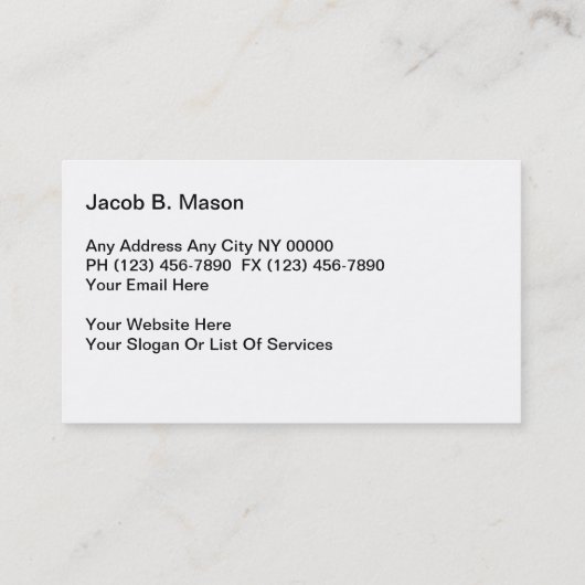 高級弁護士法律事務所名刺 名刺 (裏面)