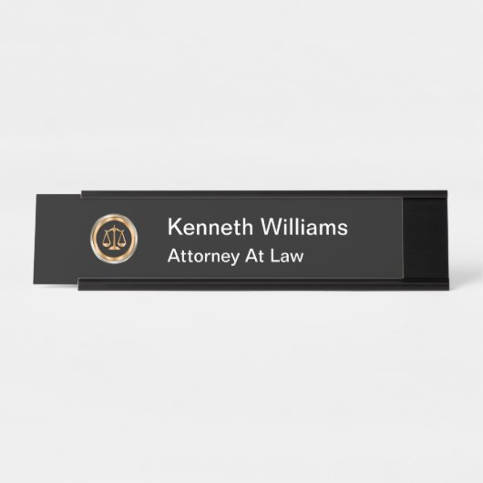 高級弁護士法律事務所 デスクネームプレート (正面)