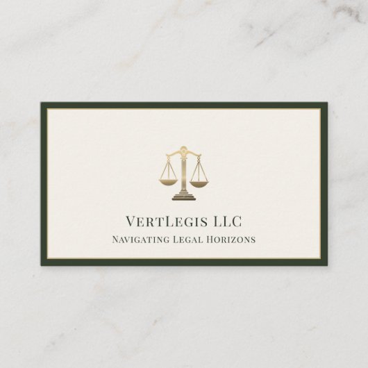 高級弁護士法律事務所 名刺 (正面)