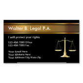 高級弁護士磁気名刺 マグネット名刺 (正面)