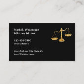 高級弁護士金ゴールドの音階 名刺 (裏面)