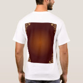 | 高級感あふれる金色の縁取り ウェディングテーマTシャツ Tシャツ (裏面)