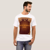 | 高級感あふれる金色の縁取り ウェディングテーマTシャツ Tシャツ (正面フル)