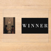 高級感あふれるWinnerアクリルイベント招待状 アクリル招待状 (正面)