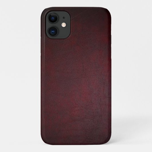 高級感あるレッドのプレミアムテクスチャーデザイン Case-Mate iPhoneケース (裏面)