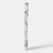 高級感ある白大理石ケース - 洗練されたブルーとグレー Case-Mate iPhoneケース (裏面 / 右)