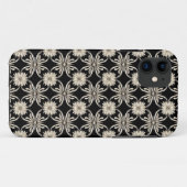 高級感ある黒と白の幾何学模様 Case-Mate iPhoneケース (裏面(横))