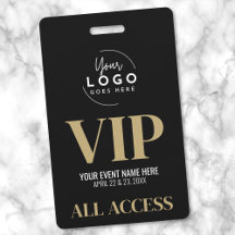 高級感ある黒と金のVIPイベントロゴ