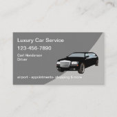 高級感あるUberドライバー送迎サービス名刺 名刺 (正面)