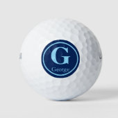 高級感のあるイニシャルGのゴルフボール 名入れ可能 ゴルフボール (正面)