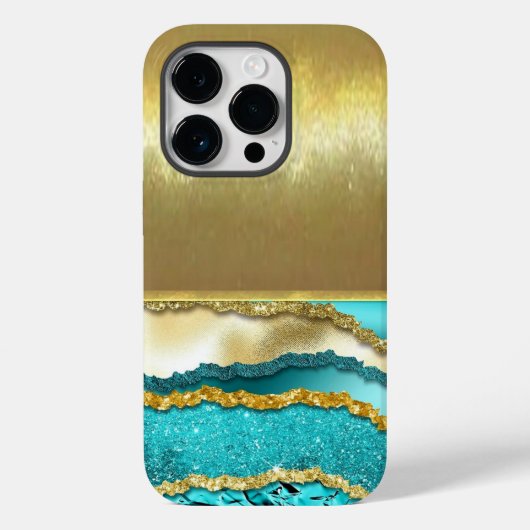 高級感のあるクールなシェルゴールドデザインのスマホケース Case-Mate iPhoneケース (裏面)