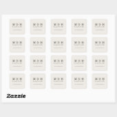 高級感のあるゴールドのビジネス会社 スクエアシール (シート)