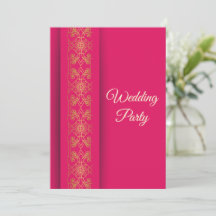 高級感のあるゴールドの結婚式招待状カード