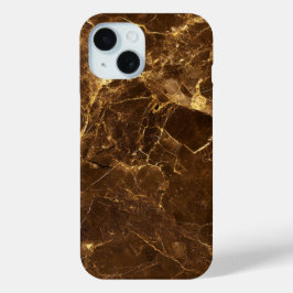 高級感のあるダークブラウンマーブルiPhoneケース iPhone 15ケース
