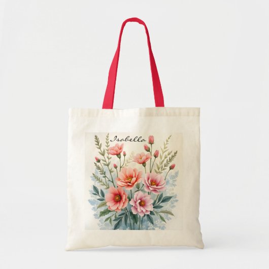高級感のあるトレンディな野の花の美麗コレクション トートバッグ (正面)