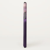 高級感のあるパープルのギラギラボケ＋名前入り Case-Mate iPhoneケース (裏面/右)