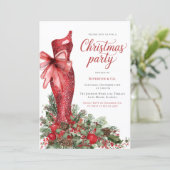 高級感のある会社のクリスマスパーティー 招待状 (スタンド正面)