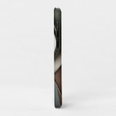 高級感のある優雅な渦巻き模様のグリーンゴールドグレーギフトアイデア Case-Mate iPhoneケース (裏面/左)