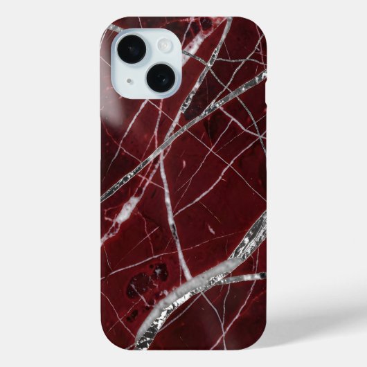 高級感のある光沢紅大理石 Case-Mate iPhoneケース (裏面)