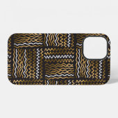 高級感のある手描きシームレスパターン iPhoneケース (裏面横)