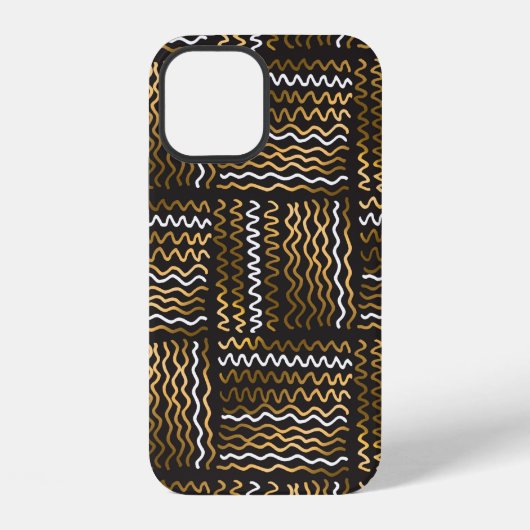 高級感のある手描きシームレスパターン iPhoneケース (裏面)