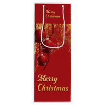 高級感のある赤と金のクリスマスオーナメント